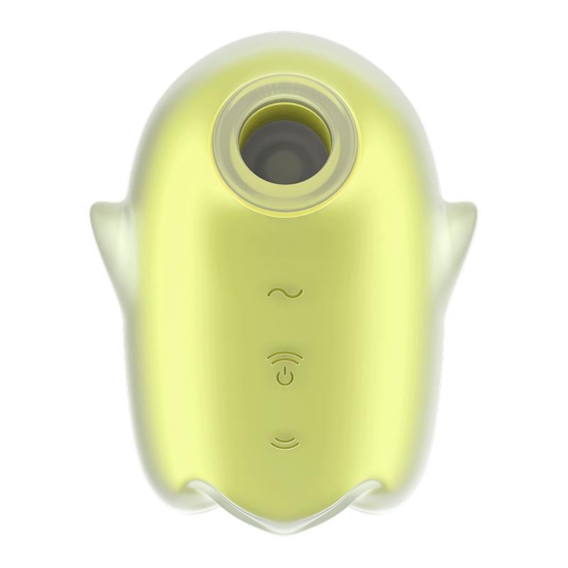 Glowing Ghost - Air Pulse Vibrator - Yellow