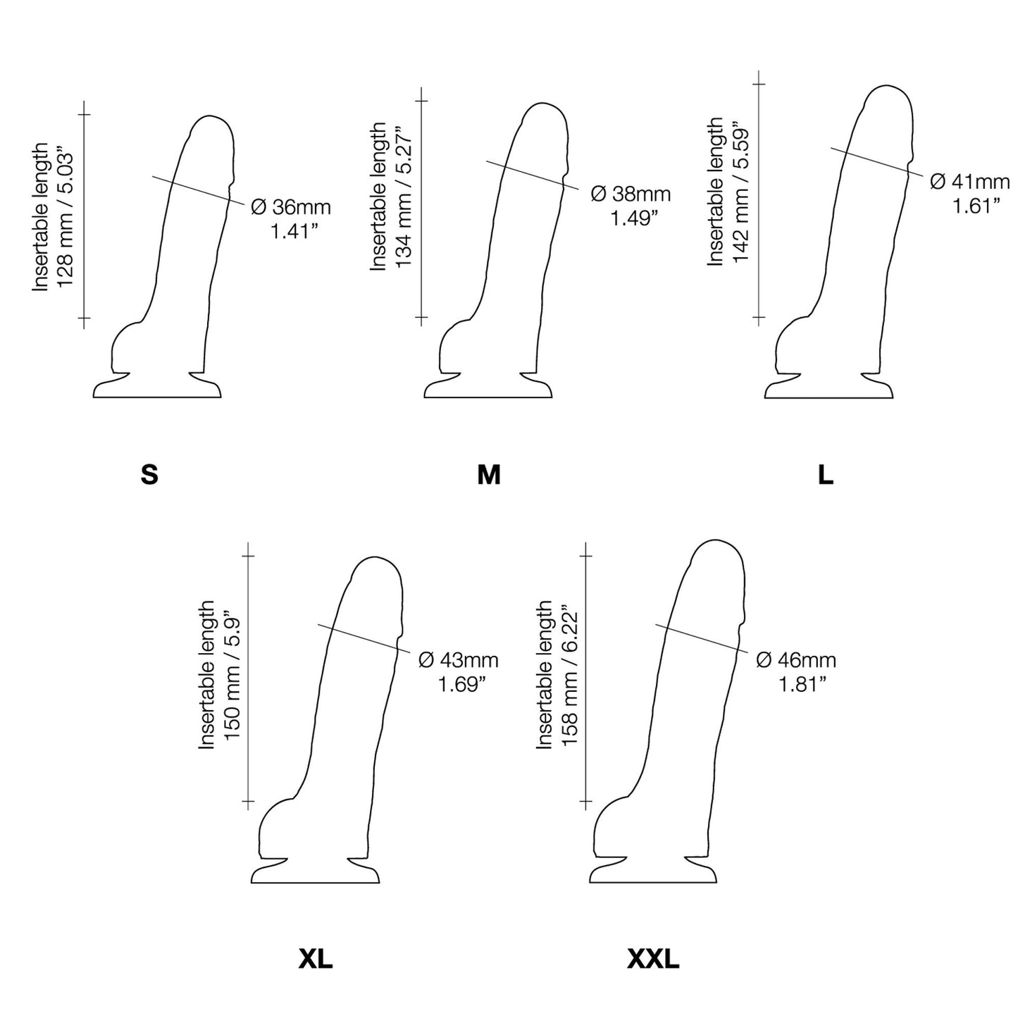 Sliding Skin Suction Cup Dildo Large - Vanilla