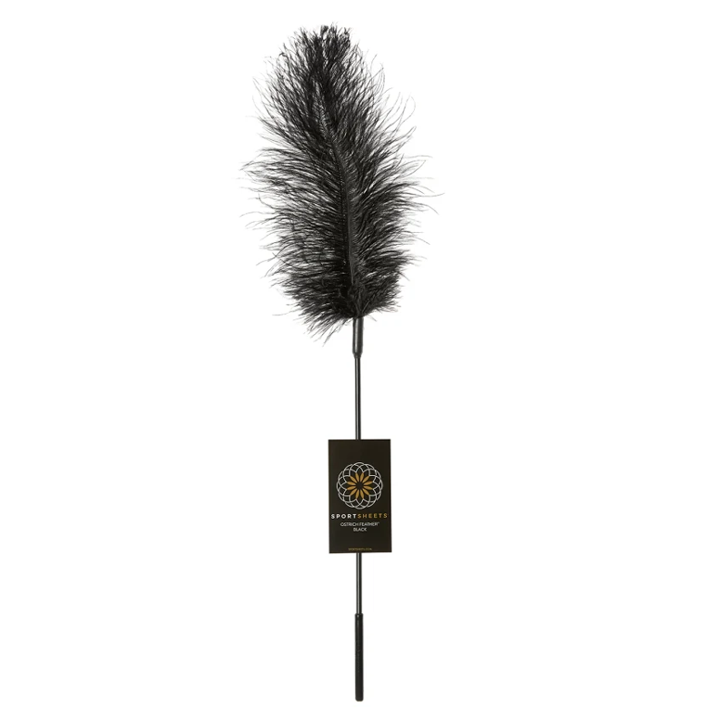 Ostrich Feather Tickler - Black
