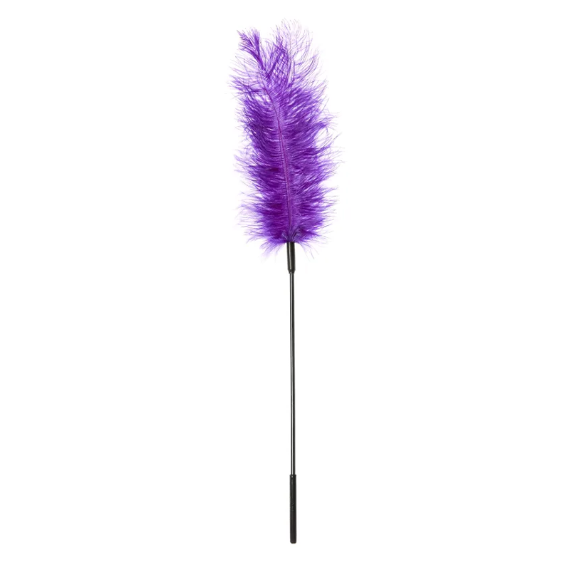 Ostrich Feather Tickler - Purple
