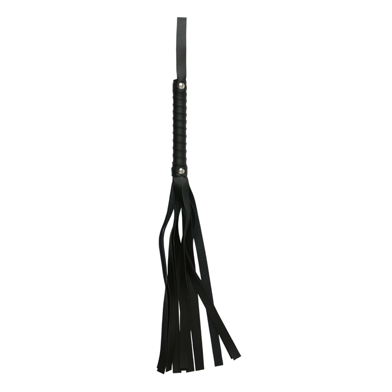 Faux Leather Flogger - Black