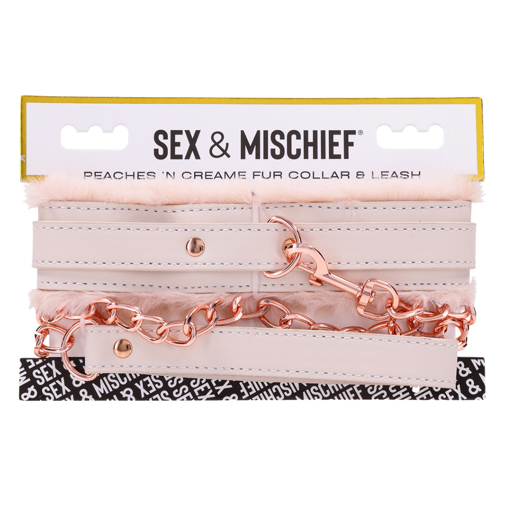 Peaches ‘n CreaMe - Fur Collar & Leash