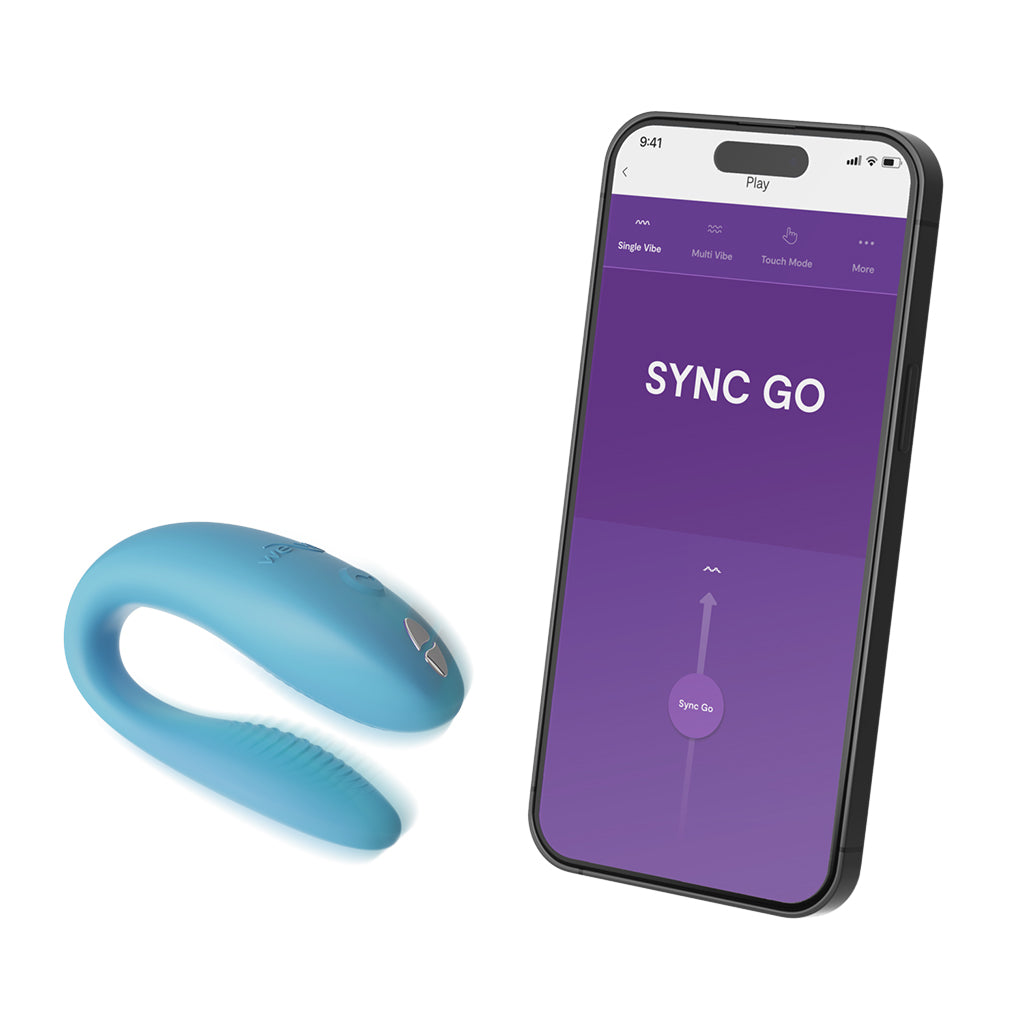 Sync Go - App Controlled Wearable Vibrator - Turquoise