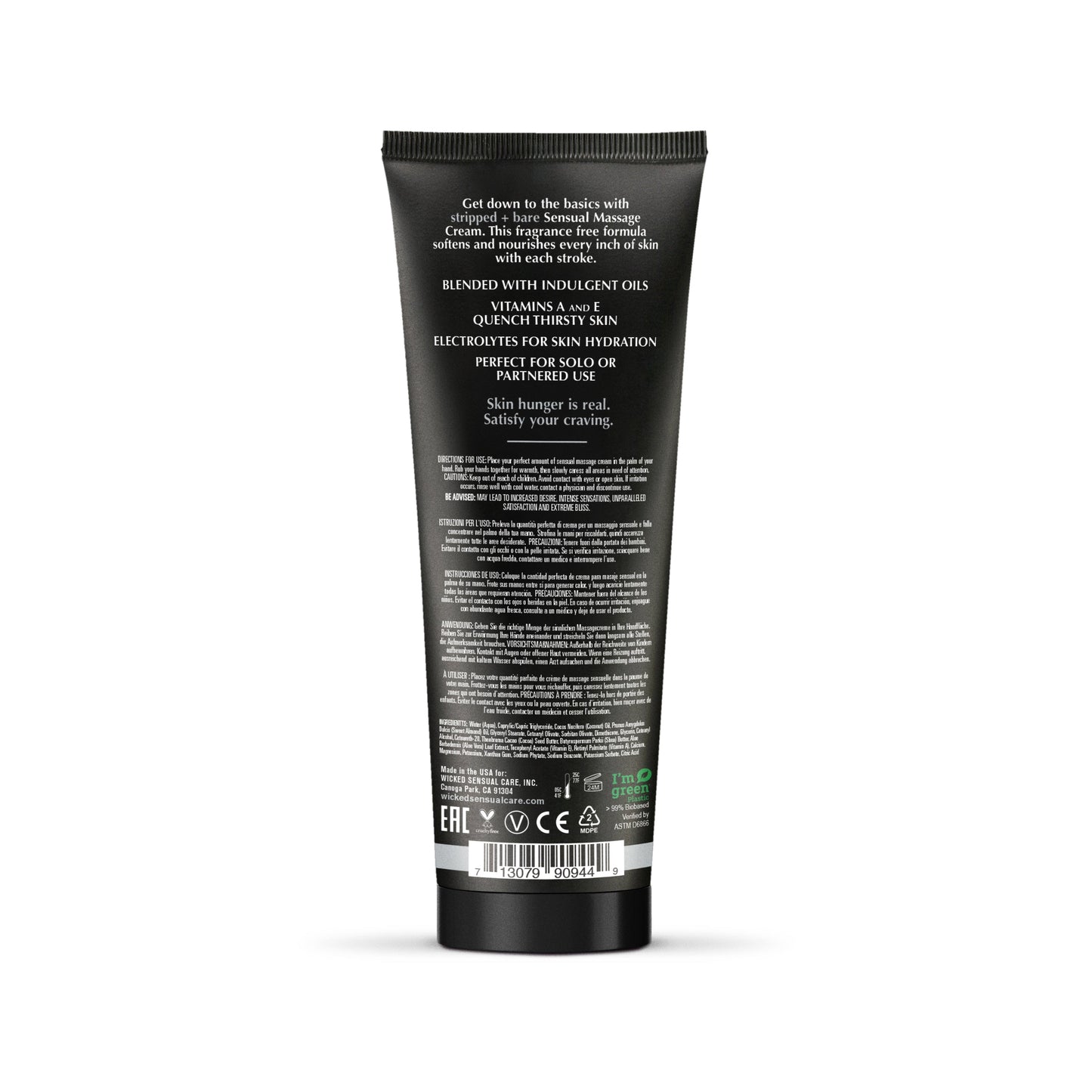 Wicked Massage Cream Stripped + Bare