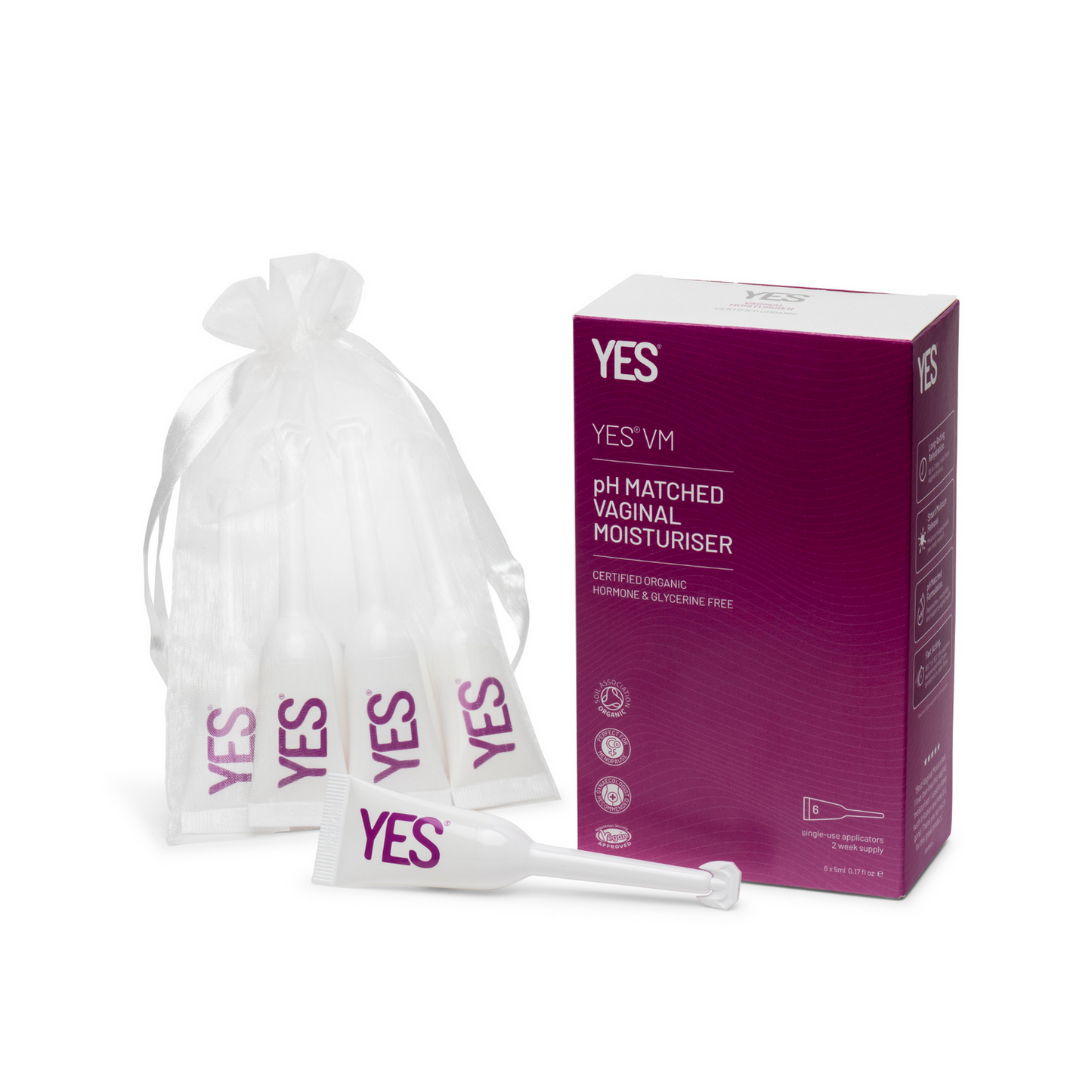 YES VM Vaginal Moisturizer Applicators 6 pack
