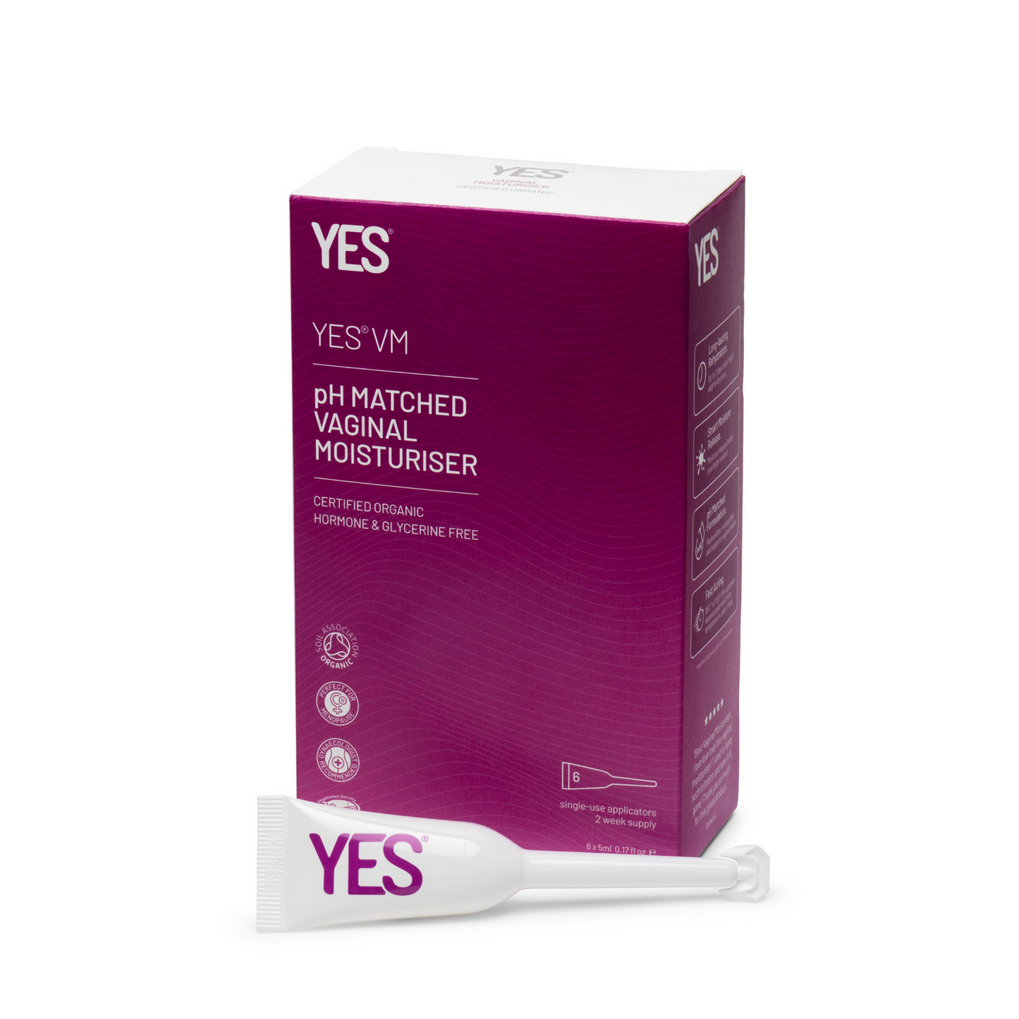 YES VM Vaginal Moisturizer Applicators 6 pack